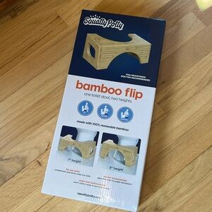 NIB Squatty Potty The Original Toilet Stool - Bamboo Flip